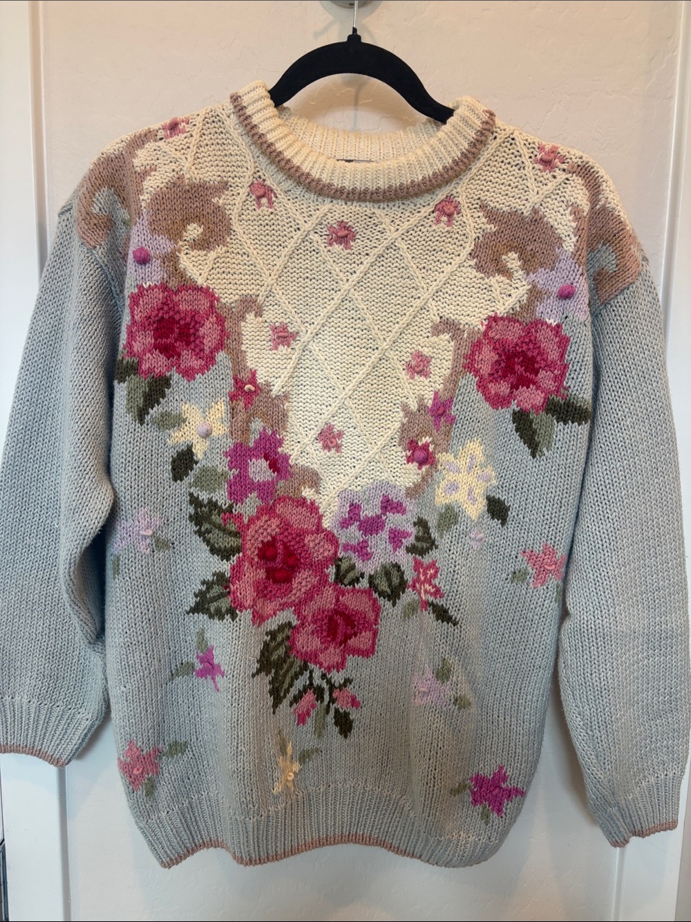 Vintage Floral Crewneck Sweater